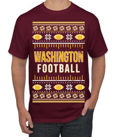 City of Washington DC American Football Fantasy Fan Ugly Christmas Sweater Unisex Crewneck Sweatshirt
