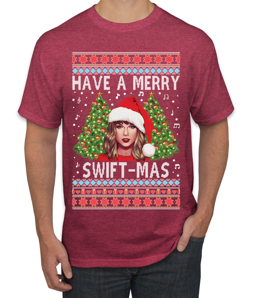 Merry Swiftmas Ugly Christmas Sweater Men's T-Shirt