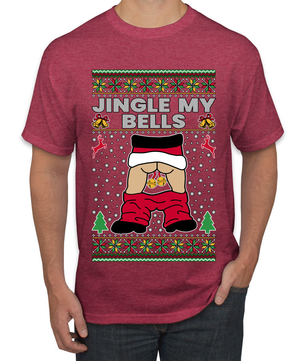 Jingle My Bells, Ugly Christmas Sweater Men's T-Shirt