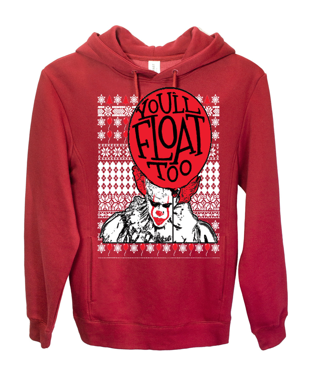 You'll Float Too | Clown IT Christmas Premium Graphic Hoodie Sweatshirt
