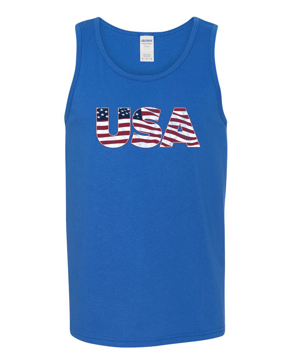 USA Winter Team Sports Fan Collection | USA Flag Fill Design Sweater, Men Tank Top