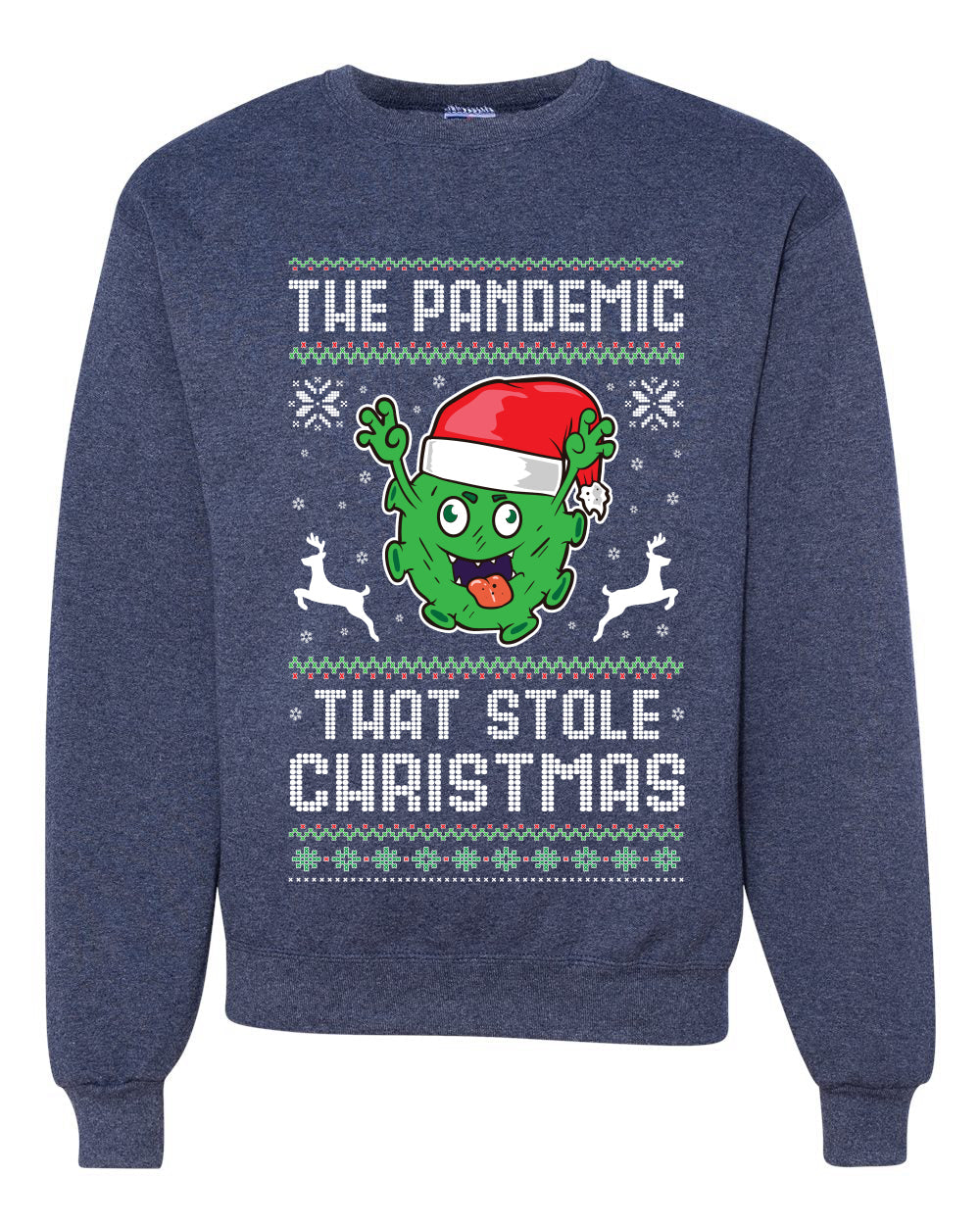 The Pandemic that Stole Christmas Hanukkah Unisex Crewneck Graphic Sweatshirt