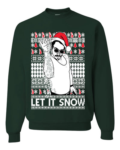 Salt Bae Christmas Ugly Christmas Sweater Unisex Crewneck Sweatshirt