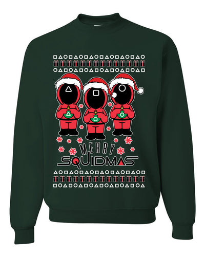 Merry Squidmas Ugly Christmas Sweater Unisex Crewneck Sweatshirt