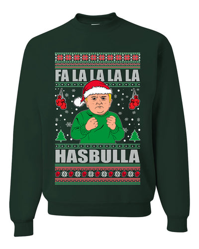 Fa lalala Hasbula Ugly Christmas Sweater Unisex Crewneck Sweatshirt