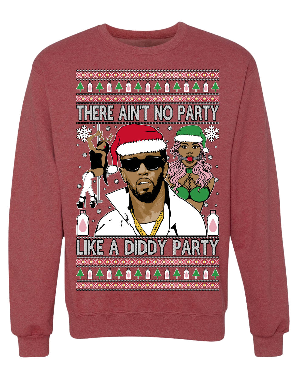 There Ain't No Party Like a Diddy Party Viral Music Meme Ugly Christmas Sweater