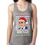 Santas Coming That's What She Said Michael Scott Ugly Christmas Sweater Ladies Racerback Tank Top