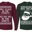 Big Nick Energy Ho Ho Ho In The Sheets Ugly Christmas Matching Couples Long Sleeve Shirt