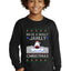 Have a Holly Jawlly Christmas, Cute Shark Ugly Christmas Sweater For Kids | Youth Longsleeve Shirt