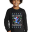 Season's Eatings Shark Ugly Christmas Sweater For Kids | Youth Longsleeve Shirt