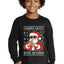 Santa Says 6 7 Numbers Meme Ugly Christmas Sweater For Kids | Youth Longsleeve Shirt