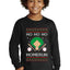 Ho Ho Ho Homerun, Baseball Fan Christmas Design Ugly Christmas Sweater For Kids | Youth Longsleeve Shirt