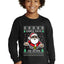 Santa Says 6 7 Meme Ugly Christmas Sweater For Kids | Youth Longsleeve Shirt