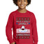 Have a Holly Jawlly Christmas, Cute Shark Ugly Christmas Sweater For Kids | Youth Longsleeve Shirt