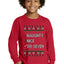 Naughty Nice 6 7 Checklist Ugly Christmas Sweater For Kids | Youth Longsleeve Shirt