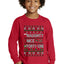 Naughty Nice 4 1 Checklist Ugly Christmas Sweater For Kids | Youth Longsleeve Shirt