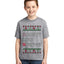 Naughty Nice 4 1 Checklist Ugly Christmas Sweater For Kids | Unisex Boys Girls Graphic Youth T-Shirt
