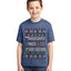 Naughty Nice 6 7 Checklist Ugly Christmas Sweater For Kids | Unisex Boys Girls Graphic Youth T-Shirt