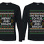 I'm Trying to Feel Merry and Bright Sweater Girlfriend Boyfriend Gift His and Hers Matching Ugly Christmas Couple Long Sleeve Shirt