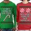It Isn't Going to Lick Itself Candy Cane They Won't Suck Themselves Funny Couples Shirt Girlfriend Boyfriend Gift His and Hers Matching Ugly Christmas Couple Long Sleeve Shirt