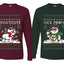 Frostitute Ice Pimp Snowmen Sweater Girlfriend Boyfriend Gift His and Hers Matching Ugly Christmas Couple Long Sleeve Shirt