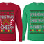 Spreading Christmas Cheer Sweater Girlfriend Boyfriend Gift His and Hers Matching Ugly Christmas Couple Long Sleeve Shirt