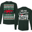 Christmas Party Survivor Nakatomi Plaza 1988 Ugly Christmas Front and Back Sweater Mens Long Sleeve Shirt