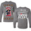 Nakatomi Plaza Happy Trails Hans Ugly Christmas Front and Back Sweater Mens Long Sleeve Shirt