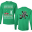 Christmas Vacation Merry Christmas Shitter's Full Ugly Christmas Front and Back Sweater Mens Long Sleeve Shirt