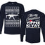 Nakatomi Plaza Christmas Party Survivor 1988 Ugly Christmas Front and Back Sweater Mens Long Sleeve Shirt