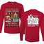 Dashing Through The Snow Classic 90s Holiday Movie Front and Back Unisex Ugly Christmas Sweater Mens Long Sleeve Shirt