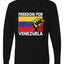 Freedom For Venezuelan Raised Fist Sweater, Unisex Mens Long Sleeve Shirt
