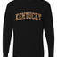Kentucky  Camo Fill Orange Outline Sweater, Unisex Mens Long Sleeve Shirt