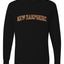 New Hampshire  Camo Fill Orange Outline Sweater, Unisex Mens Long Sleeve Shirt