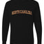 North Carolina  Camo Fill Orange Outline Sweater, Unisex Mens Long Sleeve Shirt