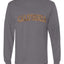 California  Camo Fill Orange Outline Sweater, Unisex Mens Long Sleeve Shirt