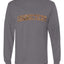 Connecticut  Camo Fill Orange Outline Sweater, Unisex Mens Long Sleeve Shirt