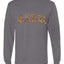 Montana  Camo Fill Orange Outline Sweater, Unisex Mens Long Sleeve Shirt
