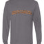 North Carolina  Camo Fill Orange Outline Sweater, Unisex Mens Long Sleeve Shirt