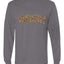 Vermont  Camo Fill Orange Outline Sweater, Unisex Mens Long Sleeve Shirt