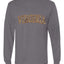 Virginia  Camo Fill Orange Outline Sweater, Unisex Mens Long Sleeve Shirt