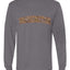 Washington  Camo Fill Orange Outline Sweater, Unisex Mens Long Sleeve Shirt