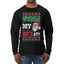 Where my Hos At Santa Funny Ugly Christmas Sweater Mens Long Sleeve Shirt
