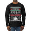 I Prefer Halloween Dancing Skeletons Ugly Christmas Sweater Mens Long Sleeve Shirt