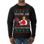 I'm Eating Junk and Watching Rubbish 90s Movie Ice Cream Ugly Christmas Sweater Mens Long Sleeve Shirt
