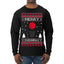 Merry Swishmas Basketball Sports Ugly Christmas Sweater Mens Long Sleeve Shirt