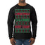 Christmas Calories Don't Count Funny Family Holidays Ugly Christmas Sweater Mens Long Sleeve Shirt