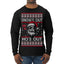 Snow's Out Hos Out | Funny Santa Claus Ugly Christmas Sweater Mens Long Sleeve Shirt