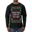 First Christmas With My Hot New Fiance Classic Newlywed Ugly Christmas Sweater Mens Long Sleeve Shirt
