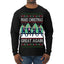 Make Christmas Great Again Shimmy Dance USA President Ugly Christmas Sweater Mens Long Sleeve Shirt